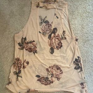 Sheer floral top
